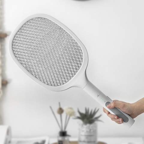 Paletka na Komary Muchy Owady Elektryczna Lampa Owadobójcza 3000V UV 2w1