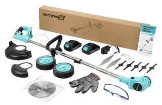 Podkaszarka akumulatorowa kosa trymer wykaszarka 2x akumulator + akcesoria