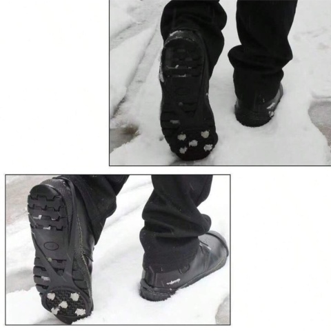 Raczki na buty M 36–42 antypoślizgowe nakładki zimowe kolce na lód