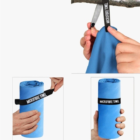 Ręcznik szybkoschnący duży XL 76x152 mikrofibra lekki turystyczny plażowy