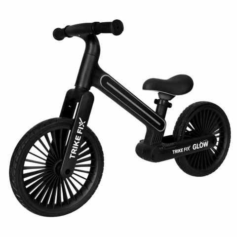 Rowerek biegowy LED Trike Fix Glow lekki czarny dla dzieci 12"