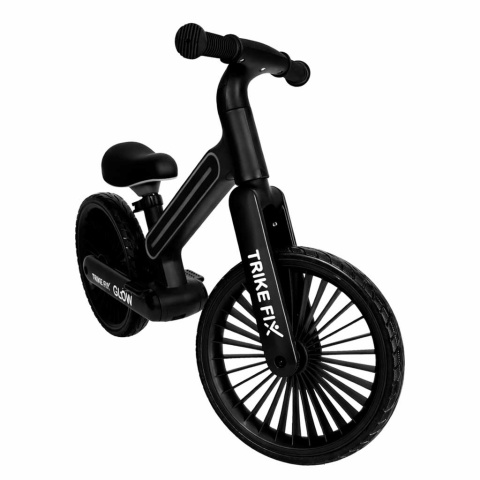 Rowerek biegowy LED Trike Fix Glow lekki czarny dla dzieci 12"