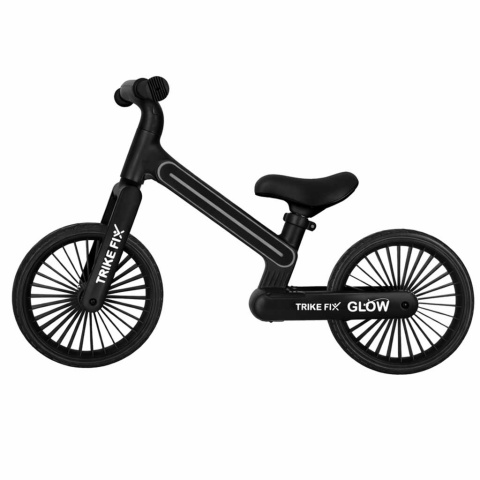 Rowerek biegowy LED Trike Fix Glow lekki czarny dla dzieci 12"