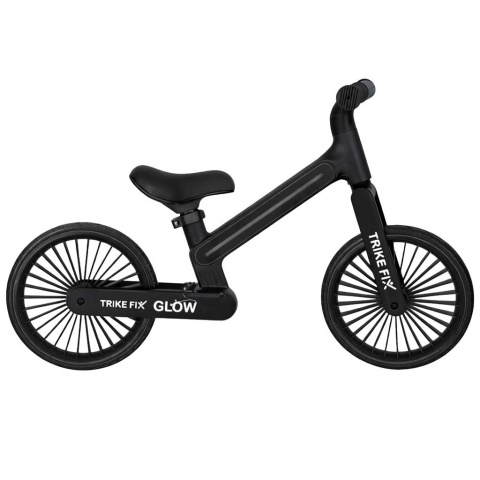 Rowerek biegowy LED Trike Fix Glow lekki czarny dla dzieci 12"
