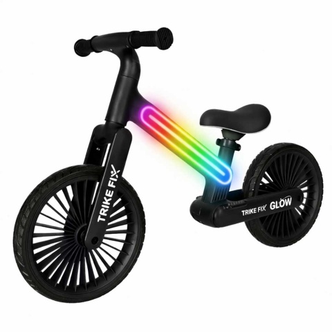 Rowerek biegowy LED Trike Fix Glow lekki czarny dla dzieci 12"