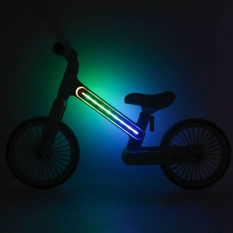 Rowerek biegowy LED Trike Fix Glow lekki czarny dla dzieci 12"
