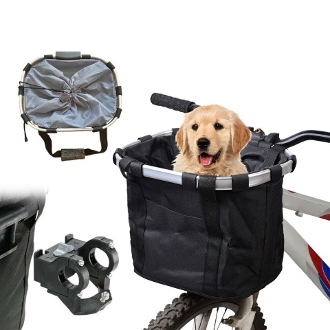 Składany koszyk rowerowy na kierownicę CLICK torba zakupy