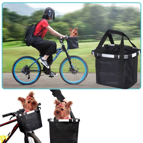 Składany koszyk rowerowy na kierownicę CLICK torba zakupy