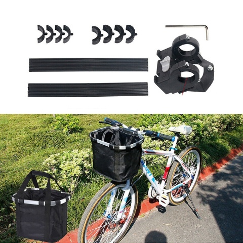 Składany koszyk rowerowy na kierownicę CLICK torba zakupy