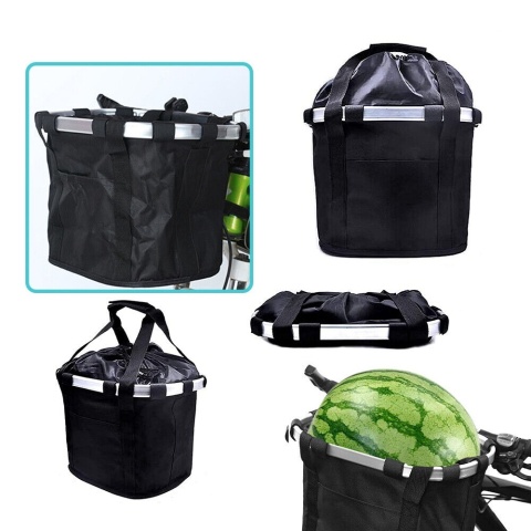 Składany koszyk rowerowy na kierownicę CLICK torba zakupy