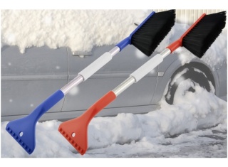 Skrobaczka do szyb szczotka 2w1 śniegu lodu zmiotka do odśnieżania