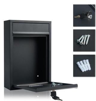 Skrzynka na listy antracyt pocztowa duża