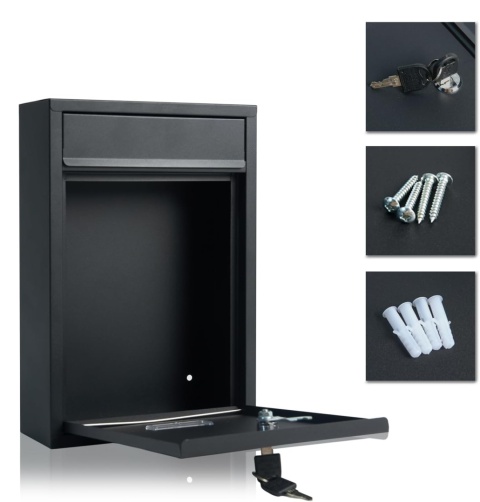 Skrzynka na listy antracyt pocztowa duża