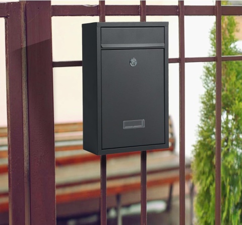 Skrzynka na listy antracyt pocztowa duża