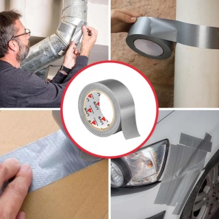 Szara Taśma Naprawcza DUCT TAPE 48mm / 50m mocna wodoodporna uniwersalna