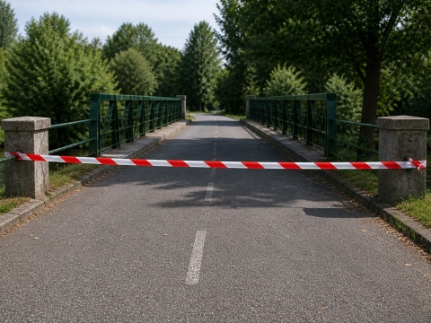 Taśma Ostrzegawcza Biało Czerwona 100m BHP Foliowa Wygradzająca
