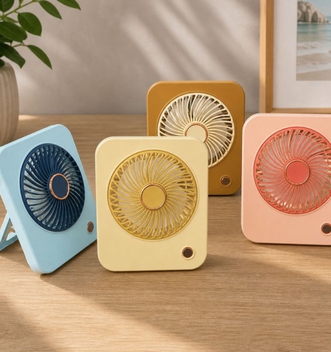 Wentylator Biurkowy Mini Wiatrak USB Wiatraczek Pokojowy Akumulatorowy