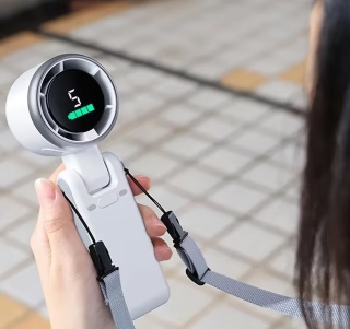 Wentylator Biurkowy Oscylacyjny Wiatrak USB Timer Bezprzewodowy Kieszonkowy