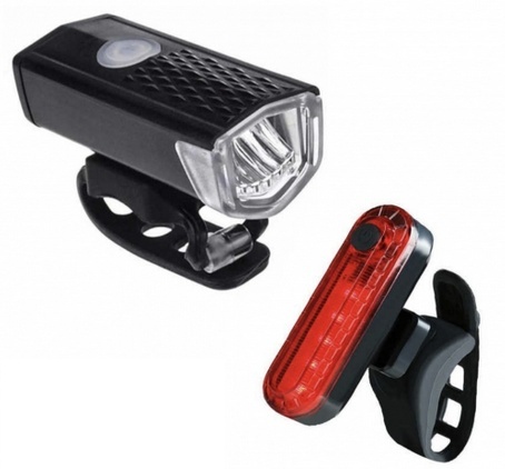 Zestaw lampek rowerowych LED lampka rowerowa przednia tylna wodoodporna