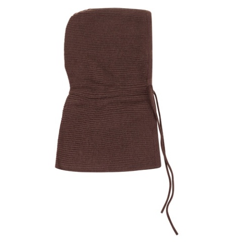 Kaptur Damski Zimowy Balaclava 3w1 Komin Wełna Zimowy 3w1 Brązowy