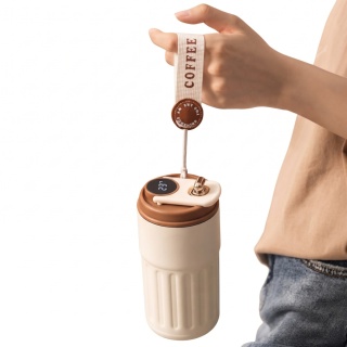 Kubek Termiczny Termos 450ml z Wyświetlaczem LED Czujnik Temperatury